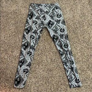 Jack Skellington And Sally One Size Leggings